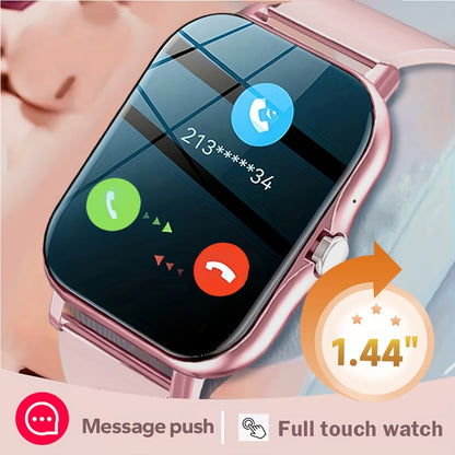 NEW Smart Watch 3.66cmInch Wireless Calling/Receiving Multiple Sports Modes Sedentary Reminder Weather Forecast Message Notification Borderlessslim Design Multi-SportMode For Android & For IPhones For Men&Women AS A Gift