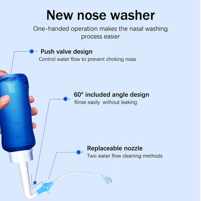 Yongrow Nasal Wash Cleaner Nose Protector Nasal Irrigators Nasal For Adults Children Rinsing System Allergic Rhinitis Neti Pot