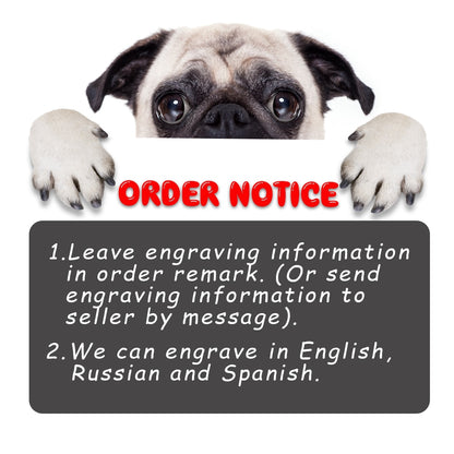 Personalized Dog Collar Custom Padded Leather Dog Collar Pet Name ID Tags Collars For Small Medium Large Dogs Pitbull Bulldog