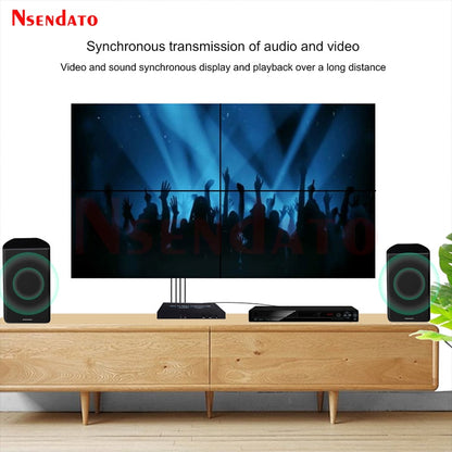 4 Channel HDMI TV Video Wall Controller 2x2 1x3 1x4 4x1 3x1 2x1 HDMI DVI VGA USB Video Processor 4K 60Hz Wall TV Splicing Screen