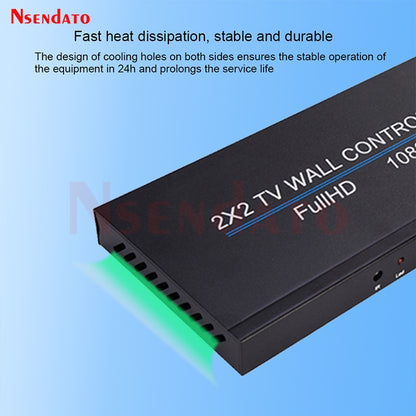 4 Channel HDMI TV Video Wall Controller 2x2 1x3 1x4 4x1 3x1 2x1 HDMI DVI VGA USB Video Processor 4K 60Hz Wall TV Splicing Screen