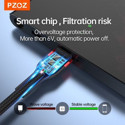 PZOZ USB Type C Cable Fast Charging Wire Data Cord USB C Cable 2M 3M For Samsung Xiaomi Mi Redmi Mobile Phone USBC TypeC Charger