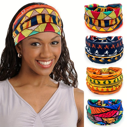 Bohemian Style Aztec Art Pattern Headband - Add a Touch of Style to Your Outfit!